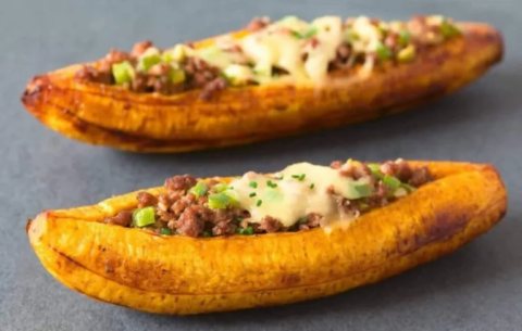 Banane plantain au four